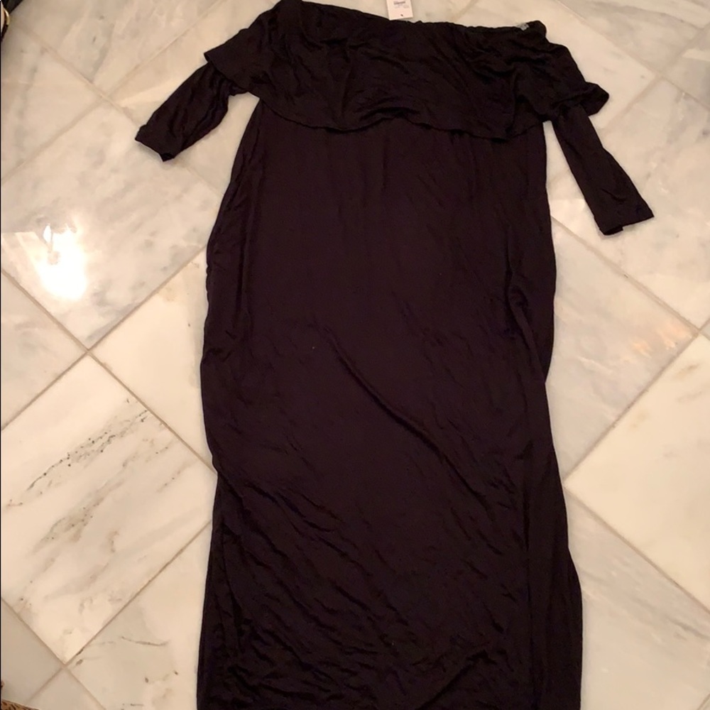 Black off the shoulder boutique dress large